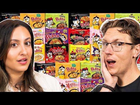 Trying Every Buldak Ramen Flavor