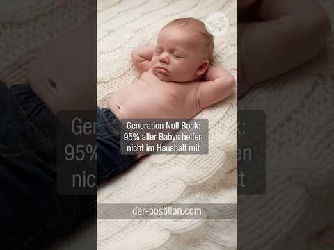 Generation Null Bock: 95% aller Babys helfen nicht im Haushalt mit