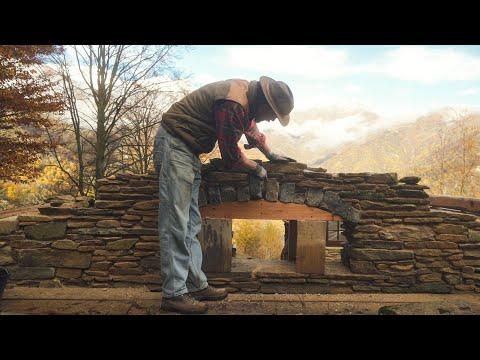 #186 Stone Arch and First Roof Beams