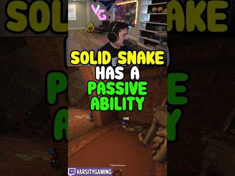 SOLID SNAKE HAS A PASSIVE ABILITY (SIEGE SCHOOL) #shorts