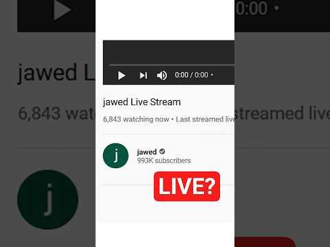 Jawed Went LIVE On YouTube?