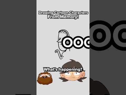 Drawing Cartoon Characters from Memory #cartoon #drawing #character #memory #art #funny