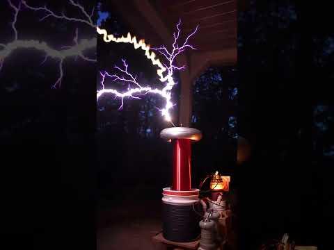 strange phenomenon in huge tesla coil