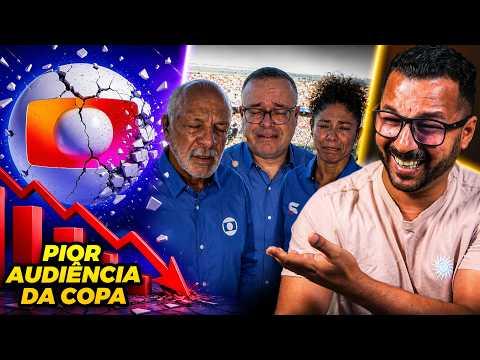 GLOBO TEM A PIOR AUDIÊNCIA DA COPA DO MUNDO NA TRANSMISSÃO DO JOGO DO BRASIL AO VIVO