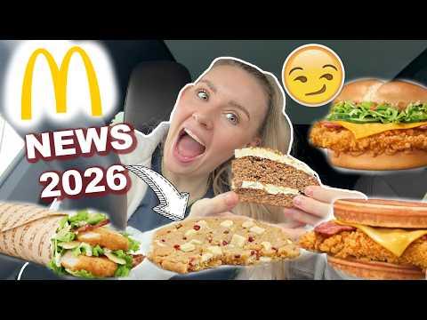 LECKER, oder nicht?😋 Ich teste ALLE MC DONALDS NEUHEITEN 2026! Food News - Chicken & Waffle & MEHR 😍
