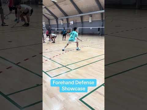 Forehand singles Defense Footwork  #badminton #badmintontips #badmintonfootwork