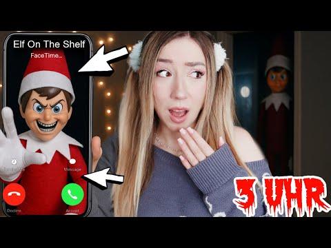 RUFE nicht ELF on the SHELF den WEIHNACHTSELF auf IPHONE vor WEIHNACHTEN um 3 Uhr nachts an