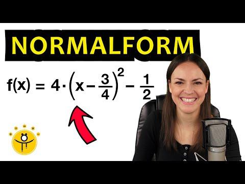 Wandle in die Normalform um! – Quadratische Funktion