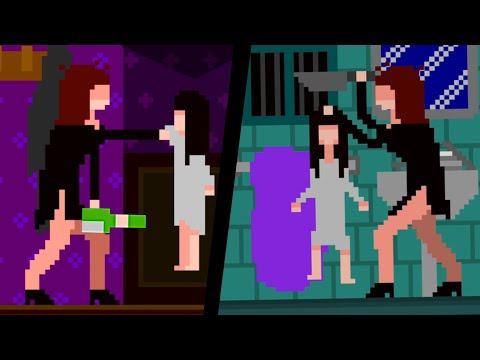 Horror Game Where You Must Survive Your Angry Drunk Mom - Gore in Crayon