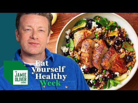 Chicken and Berry Grain bowl | Eat Yourself Healthy With Jamie Oliver