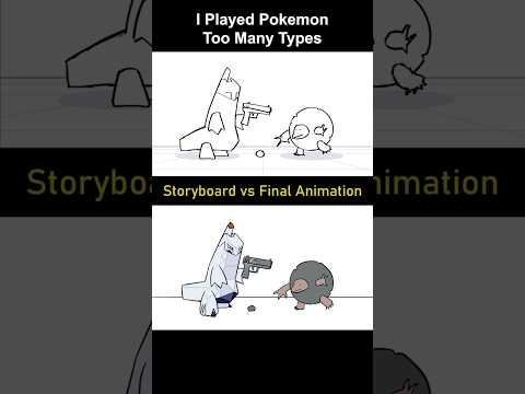 Storyboard vs Animation: Pokemon Too Many Types (shot 26)