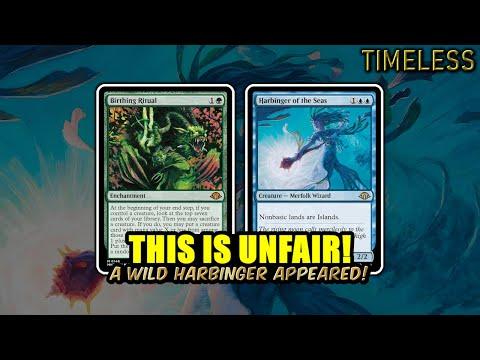 Birthing Ritual Into Harbinger Is Too Evil - Simic Ritual | Timeless BO3 | MTG Arena