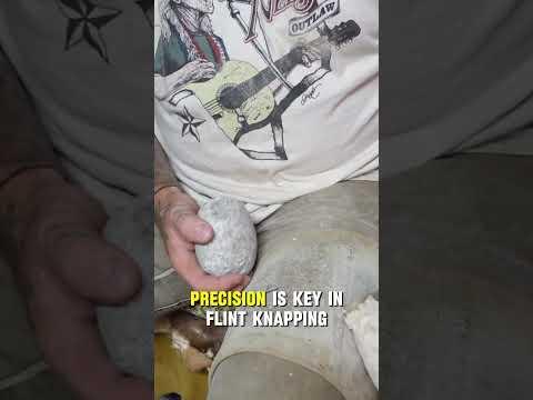 DON'T MISS - Precision in Flintknapping is KEY!!! #flintknapping #outdoorskills #stoneage  #survival