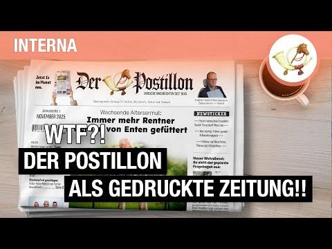Der Postillon kommt als echte gedruckte Zeitung! Aber nur wenn DU mithilfst