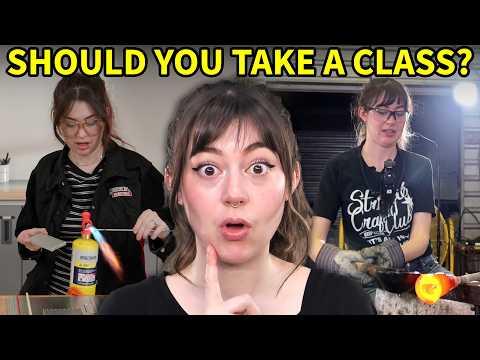 Taking a Class vs Winging It (Glass Blowing Aftershow)