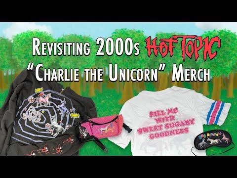 All the Hot Topic “Charlie the Unicorn” Merch from the 2000s