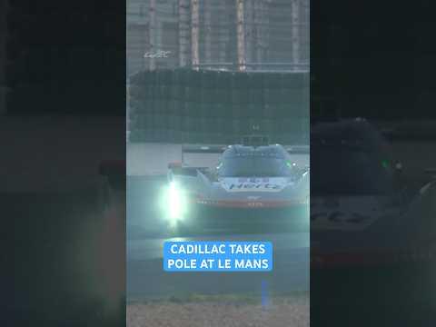 The MOMENT Cadillac clinched pole at Le Mans 👏🏻