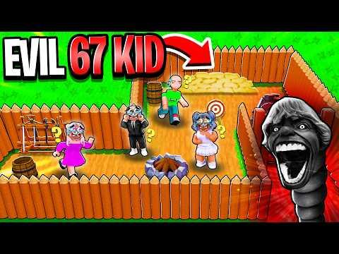 DEFEND YOUR BASE FROM SCARY 67 WORM KID!!!!