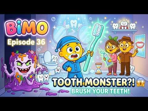 Cartoon BIMO: The Tooth Monster Came at NIGHT?! 😱🦷
