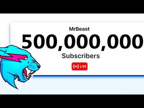 MrBeast Hits 500 Million Subscribers On YouTube! (LIVE FOOTAGE)