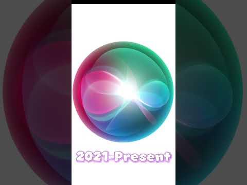 Apple iOS Siri Logo Evolution Historical Logos #shorts #trending #apple #iphone #siri #technology