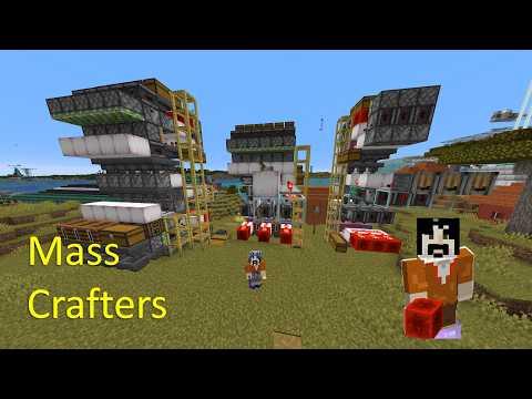 Autocrafting/mass crafting walls, colored glass and glass panes! Hemisphere SMP Minecraft Java 26.1