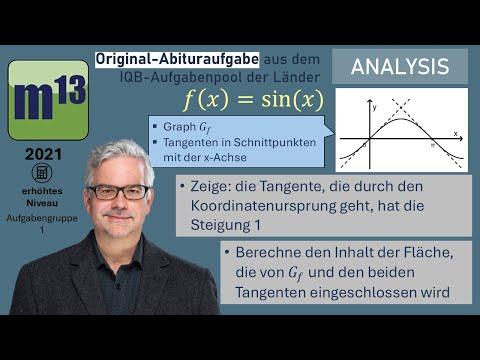 Abitur-Aufgabe: 2021 - ANALYSIS - OHimi - erhöhtes Niveau - Aufgabengruppe 1