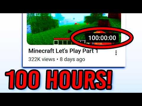 How Is This Minecraft Video 100 HOURS LONG?