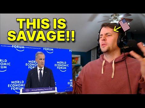 American Reacts to Mark Carney’s POWERFUL Response to Trump