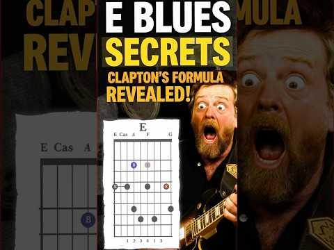 Eric Clapton's E Blues Riffs That Made Him a LEGEND!  #ClaptonRiffs #EBluesScale #BluesGuitarLessons