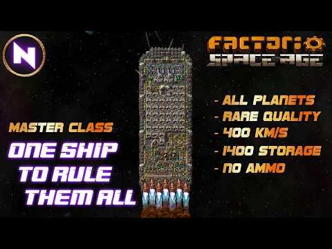 Spaceship Design For All Purposes for All Planets | Factorio Space Age MASTER CLASS
