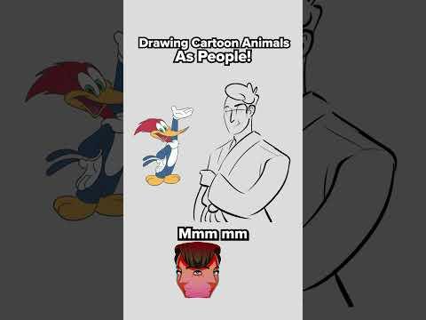Drawing Cartoon Animals as People #drawing #cartoon #animal #guessinggame #art