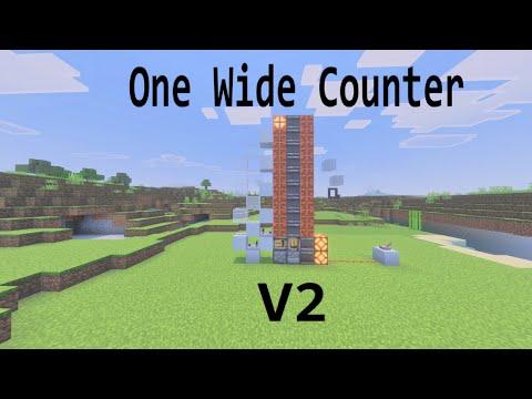 One Wide Counter V2 (JAVA and Bedrock | 1.21.0+)