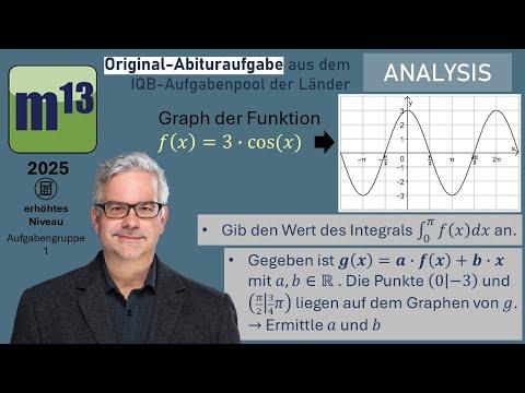 Abitur-Aufgabe: 2025 - ANALYSIS - OHimi - erhöhtes Niveau - Aufgabengruppe 1