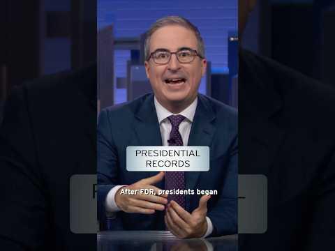 Presidential Records #lastweektonight