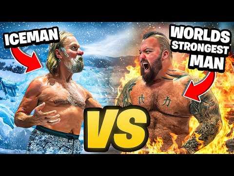 STRONGMAN Becomes SUPERMAN Using The IceMan Method | Wim Hof (INSANE PB)