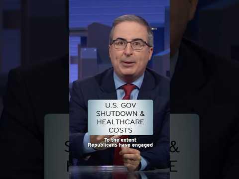 U.S. Government Shutdown & Healthcare Costs #lastweektonight