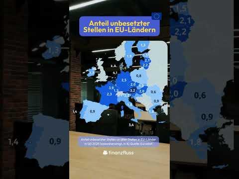 💼 Anteil unbesetzter Stellen in EU-Ländern