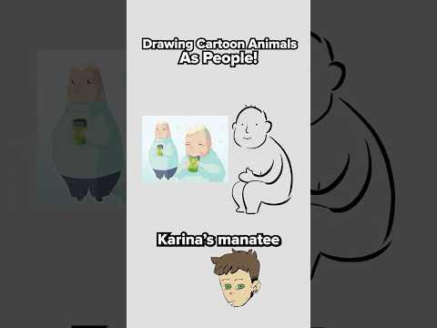 Drawing Cartoon Animals as People #drawing #cartoon #animal #character #guessinggame #art #funny