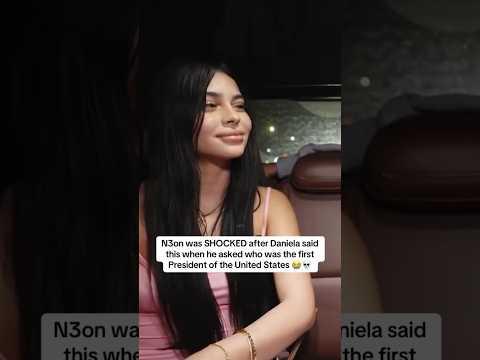 N3on was SHOCKED after Daniela said this when he asked who was the first President of the USA 😭💀