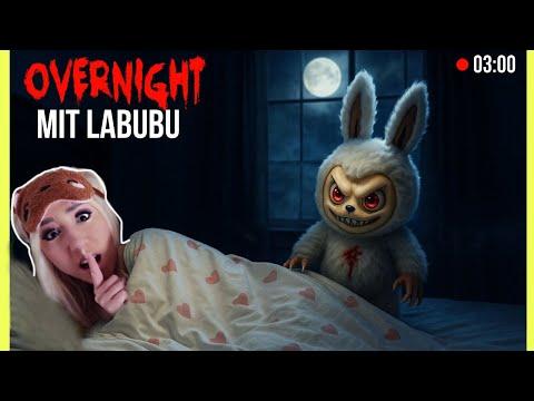 VERBRINGE nicht OVERNIGHT Challenge mit XXL checkmate LABUBU in real life (3 Uhr nachts auf KAMERA)
