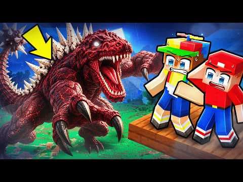 Making a SKYBASE To Hide From MOUNTAIN GODZILLA!