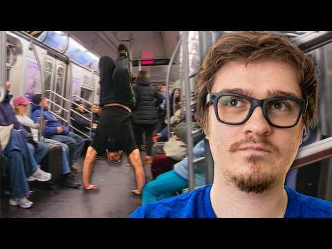 This Guy Did a Handstand on the Subway // NYC FUNNY MOMENTS #1