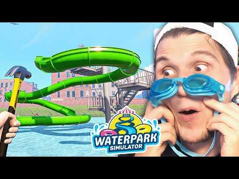Ich baue meine ERSTE 3 STERNE RUTSCHE | Wasserpark Simulator