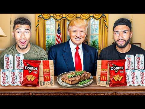 WIE PRESIDENT DONALD TRUMP ESSEN FÜR 24 STUNDEN