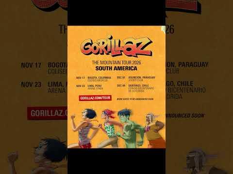 The Mountain Tour - South America 2026.

17 November BOGOTÁ, Coliseo Medplus 
23 November LIMA, Aren