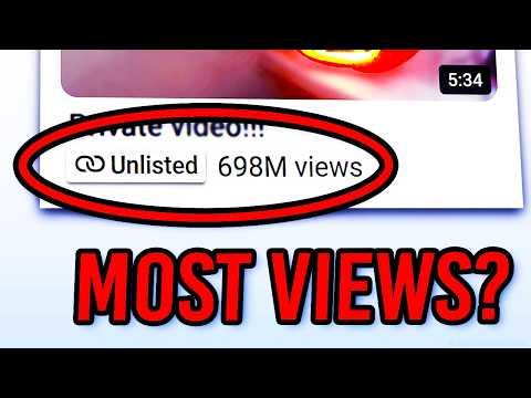 What Is The MOST VIEWED Unlisted YouTube Video?