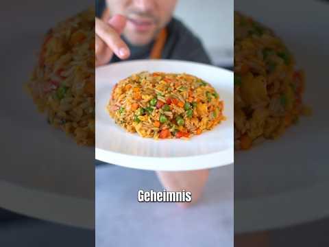Gebratener Reis asiatische Art 😋🍚 #reis #gebraten #rezept