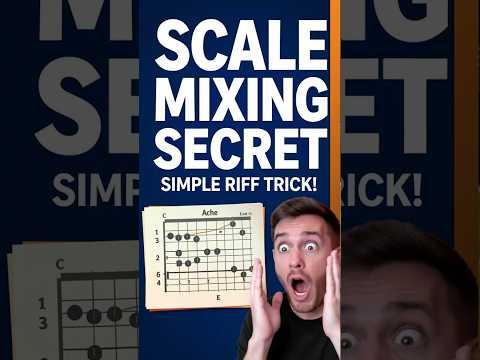 Simple Riff Trick to Mix Major and Minor Scales in Your Solos  #bluesmusic #rockriffs #bluesriffs