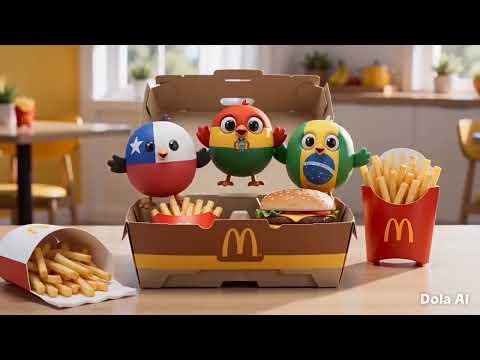 Chilebird Bolibird and Brazilbird heroes the movie McDonald's happy meal commercial